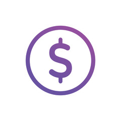 Discount campaign icons Vector illustration. Discount campaign sign symbol for e commerce and website gradient 