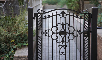 wrought iron gate