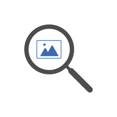 search image icon Vector illustration. Picture, Camera icon