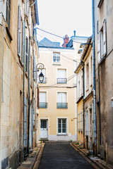 Dourdan, FRANCE - August 14, 2022: Street view of Dourdan in France