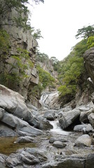Fototapeta premium Bogyeongsa Valley Waterfall in South Korea