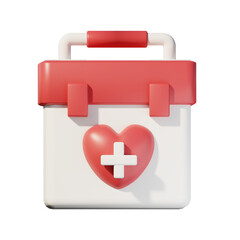 3d health care first aid icon illustration
