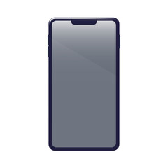 スマートフォンのベクター素材1（画面黒）