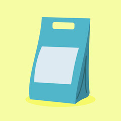 washing powder on yellow background