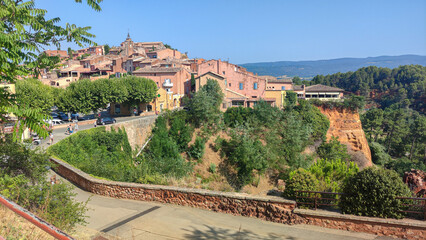 Roussillon, Vaucluse - obrazy, fototapety, plakaty