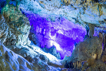 Fakilli Cave, located in Duzce, Turkey, offers a wonderful view with natural formations, stalactites and stalagmites.