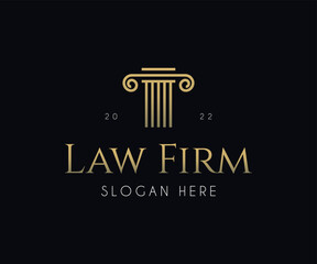 Fototapeta na wymiar Law Firm Logo Design Template