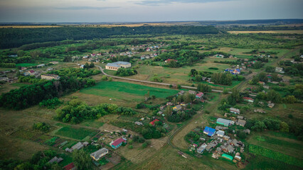 Obraz premium aerial photography of rural nature