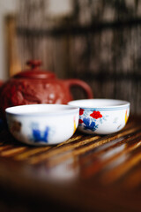 antique chinese traditional teaware and teapot