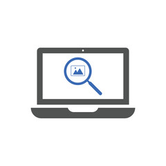 search image icon Vector illustration. Picture, Camera icon