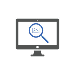 search image icon Vector illustration. Picture, Camera icon