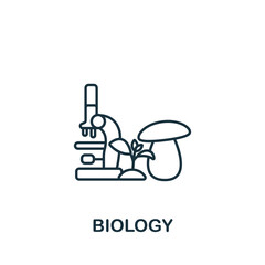 Biology icon. Line simple Science icon for templates, web design and infographics