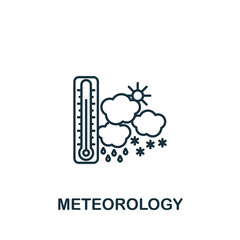 Meteorology icon. Line simple Science icon for templates, web design and infographics