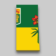 3d isometric Map of Saskatchewan is a region of Canada