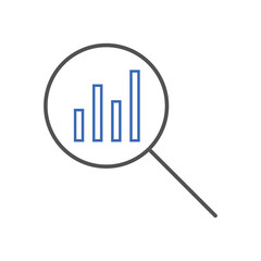market research line icon vector illustration. Market Analysis icon. Used for SEO or websites