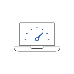 Page speed icons. Concept for SEO and web design