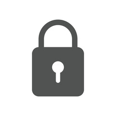 network protection icons. Lock security icon