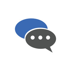 Online chat glyphs icons. Used for e-commerce, SEO and web design