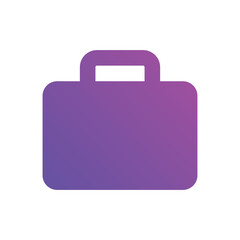 portfolio icons. Bag or baggage icon. Concept for web design gradient color