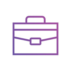 portfolio icons. Bag or baggage icon. Concept for web design gradient color