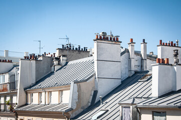 Toits typiques de Paris