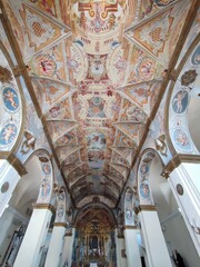 Oratino - Soffitto affrescato della Chiesa di Santa Maria di Loreto