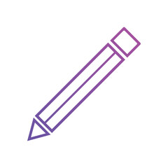 Pen, pencil icons. Drawing tools icon gradient color