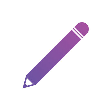 Pen, pencil icons. Drawing tools icon gradient color