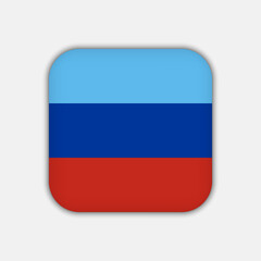 Fototapeta premium Luhansk Republic flag, official colors. Vector illustration.
