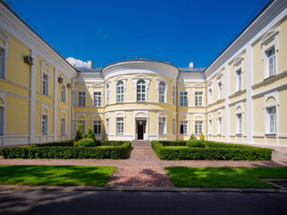 Fototapeta na wymiar Mogilev, BELARUS - August 6, 2022: PALACE OF PRINCE POTEMKIN IN KRICHEV