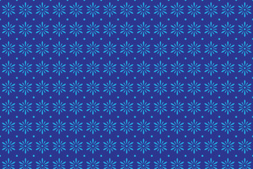 seamless pattern with blue flowers