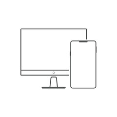 responsive web design line icons