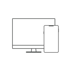 responsive web design line icons