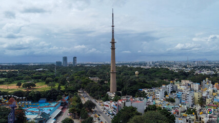 Bangalore Tv Tower monument in Jayamahal, Bengaluru.