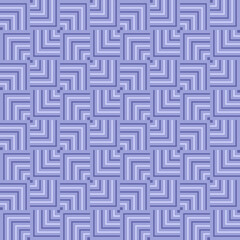 Color of year 2022 very peri overlap geometric vector seamless pattern. Violet background. Crossing squares. Overlap pattern. Simple design for fabric, wallpaper, textile