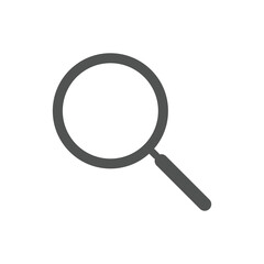 Magnifying glass or Search icon. Magnifier glass sign