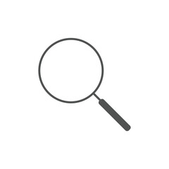 Magnifying glass or Search icon. Magnifier glass sign
