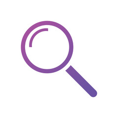 Magnifying glass or Search icon. Magnifier glass sign gradient