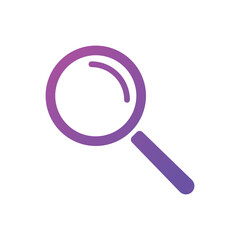 Magnifying glass or Search icon. Magnifier glass sign gradient