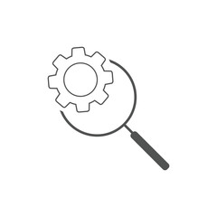 Search optimization line icon