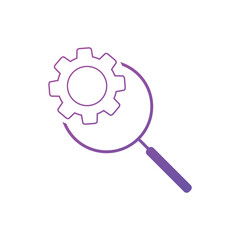 Search optimization line icon