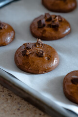 chocolate chip cookies on plate