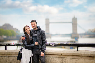 Couple portrait in London