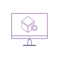 SEO package line icon Vector illustration. concept for SEO and Website.
