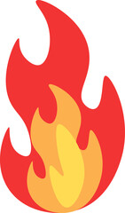 fire design illustration isolated on transparent background