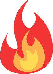 fire vector design illustration isolated on transparent background