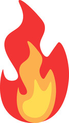 fire vector design illustration isolated on transparent background