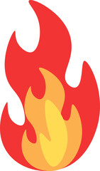 fire vector design illustration isolated on transparent background