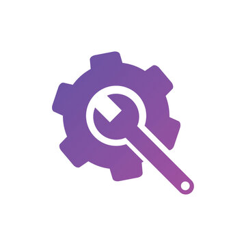 technical support icon Vector illustration. Tech support for SEO, Website and mobile apps gradient