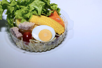 salad with eggs and vegetables